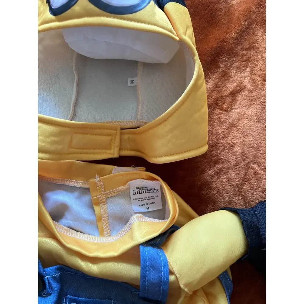 Minons Dog Pet Costume Dave Arms Spirit Size Medium 18-28 Lbs Cosplay Cartoon